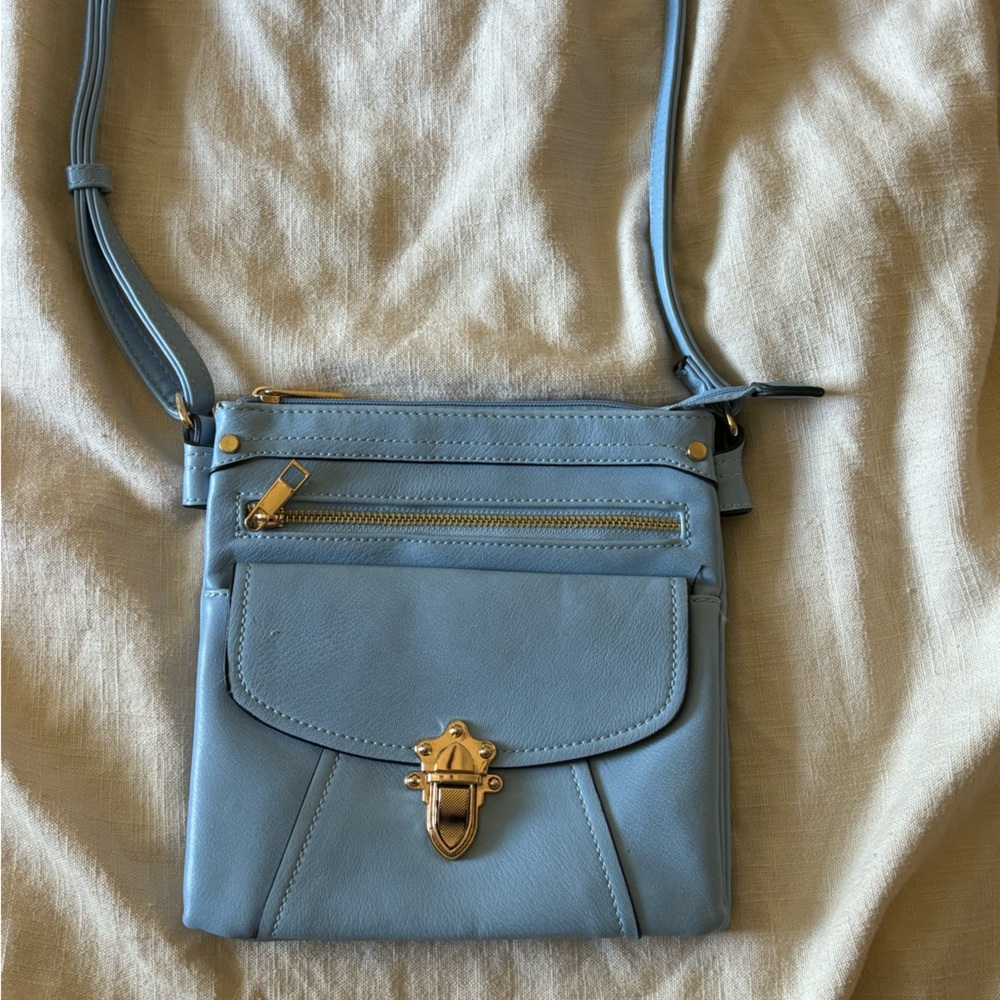 Blue crossbody bag